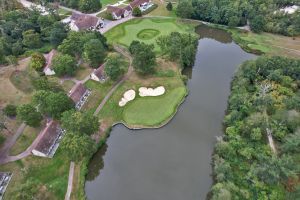 Les Bordes (Old) 18th Green Aerial